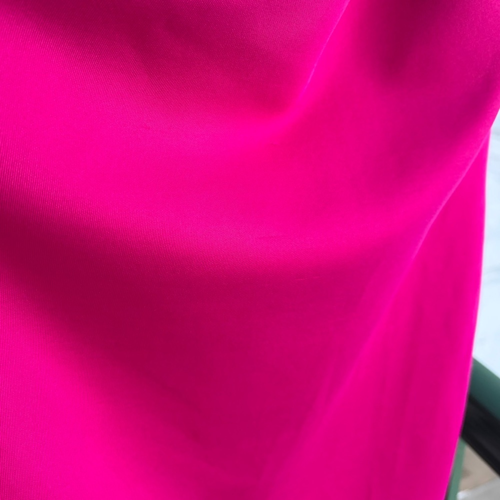 🆕 🌸 Jewel Badgley Mischka Magenta Rosette Mini Dress Size 10 Scuba Party Chic - Picture 15 of 17